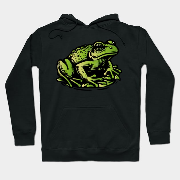 Frog Hoodie by ArtFactoryAI